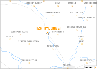 map of Nizhniy Gumbet