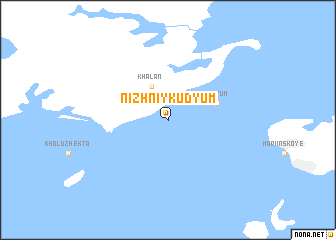 map of Nizhniy Kudyum