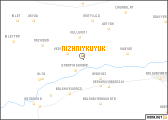 map of Nizhniy Kuyuk