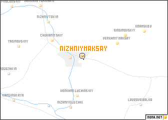 map of Nizhniy Maksay