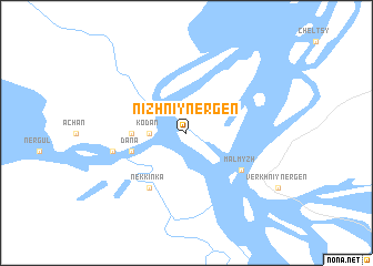 map of Nizhniy Nergen