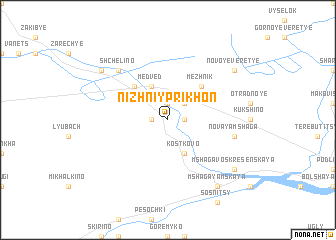 map of Nizhniy Prikhon