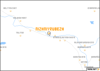 map of Nizhniy Rubezh