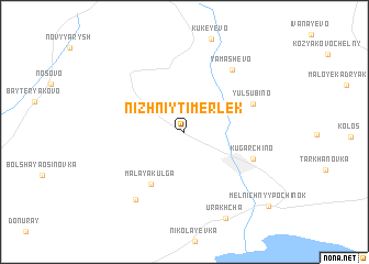 map of Nizhniy Timerlek