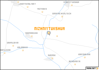 map of Nizhniy Tukshum