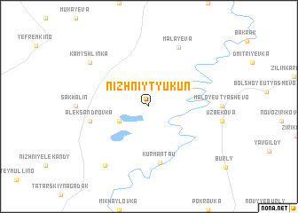 map of Nizhniy Tyukun