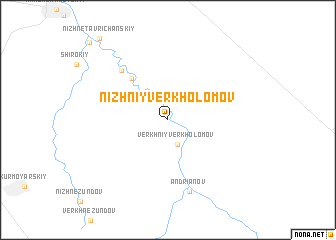 map of Nizhniy Verkholomov