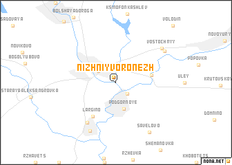 map of Nizhniy Voronezh