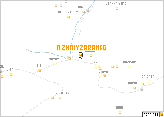 map of Nizhniy Zaramag