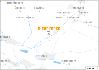 map of Nizhnyanka