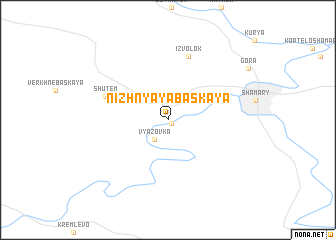 map of Nizhnyaya Baskaya