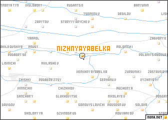 map of Nizhnyaya Belka