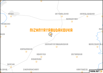 map of Nizhnyaya Budakovka