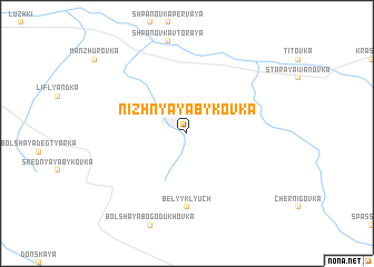 map of Nizhnyaya Bykovka
