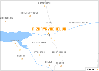 map of Nizhnyaya Chelva