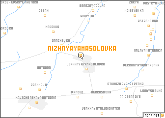 map of Nizhnyaya Masolovka