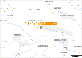 map of Nizhnyaya Ol\