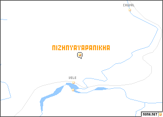 map of Nizhnyaya Panikha