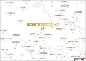 map of Nizhnyaya Radomka