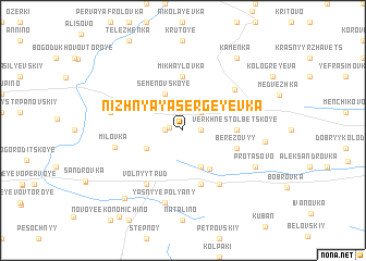 map of Nizhnyaya Sergeyevka