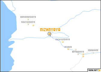map of Nizhnyaya