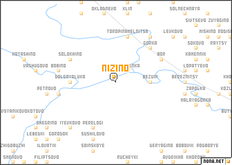 map of Nizino