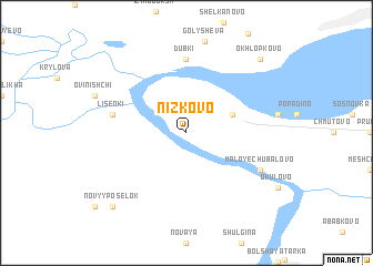 map of Nizkovo