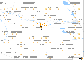 map of Nížkov