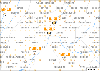 map of Njala