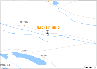 map of Njallejaur