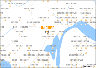 map of NʼJoben