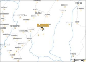 map of Njombé