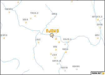 map of Njowo