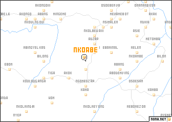map of Nkoabé