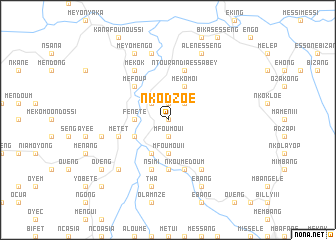 map of Nkodzoé