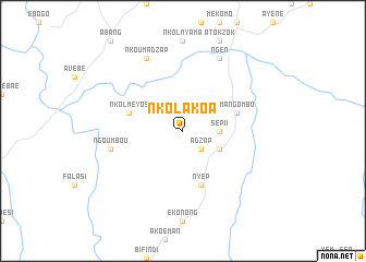 map of Nkolakoa