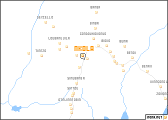 map of Nkola