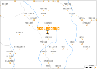 map of Nkolégondo
