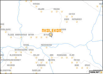 map of Nkolekon