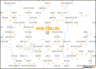 map of Nkolfoulou
