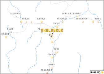 map of Nkolmékok