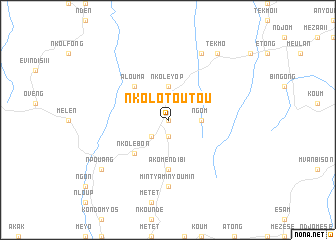 map of Nkolotoutou