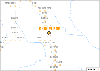 map of Nkomelene