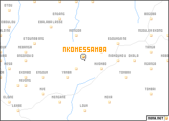map of Nkomessamba