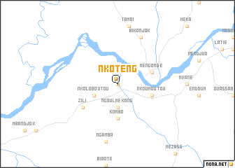 map of Nkoteng