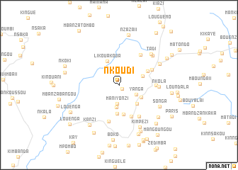 map of Nkoudi
