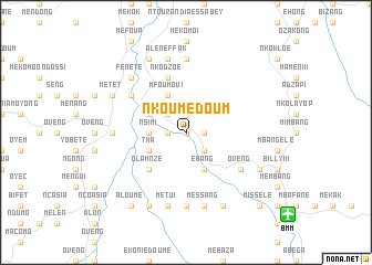map of Nkoumédoum