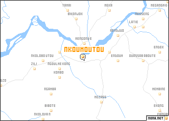 map of Nkoumoutou