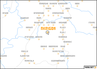 map of Nkrigom