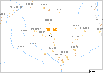 map of Nkuda